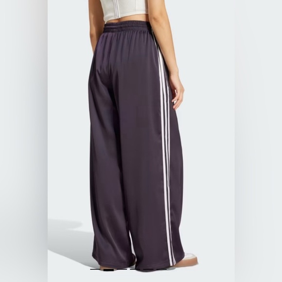 Adidas Satin Wide Leg Track Pants Size 6 NWT - Picture 10 of 14